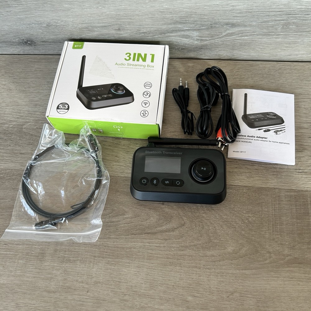 ifofo Bluetooth Transmitter Receiver 2-in-1 Bluetooth 5.0 Audio Adapter BT21