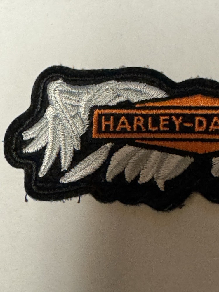 Harley Davidson Winged Bar Embroidered Patch Licensed Motorcycle Biker