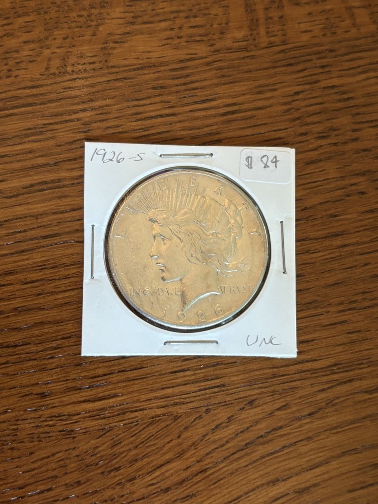 1926 S UNC Peace Dollar