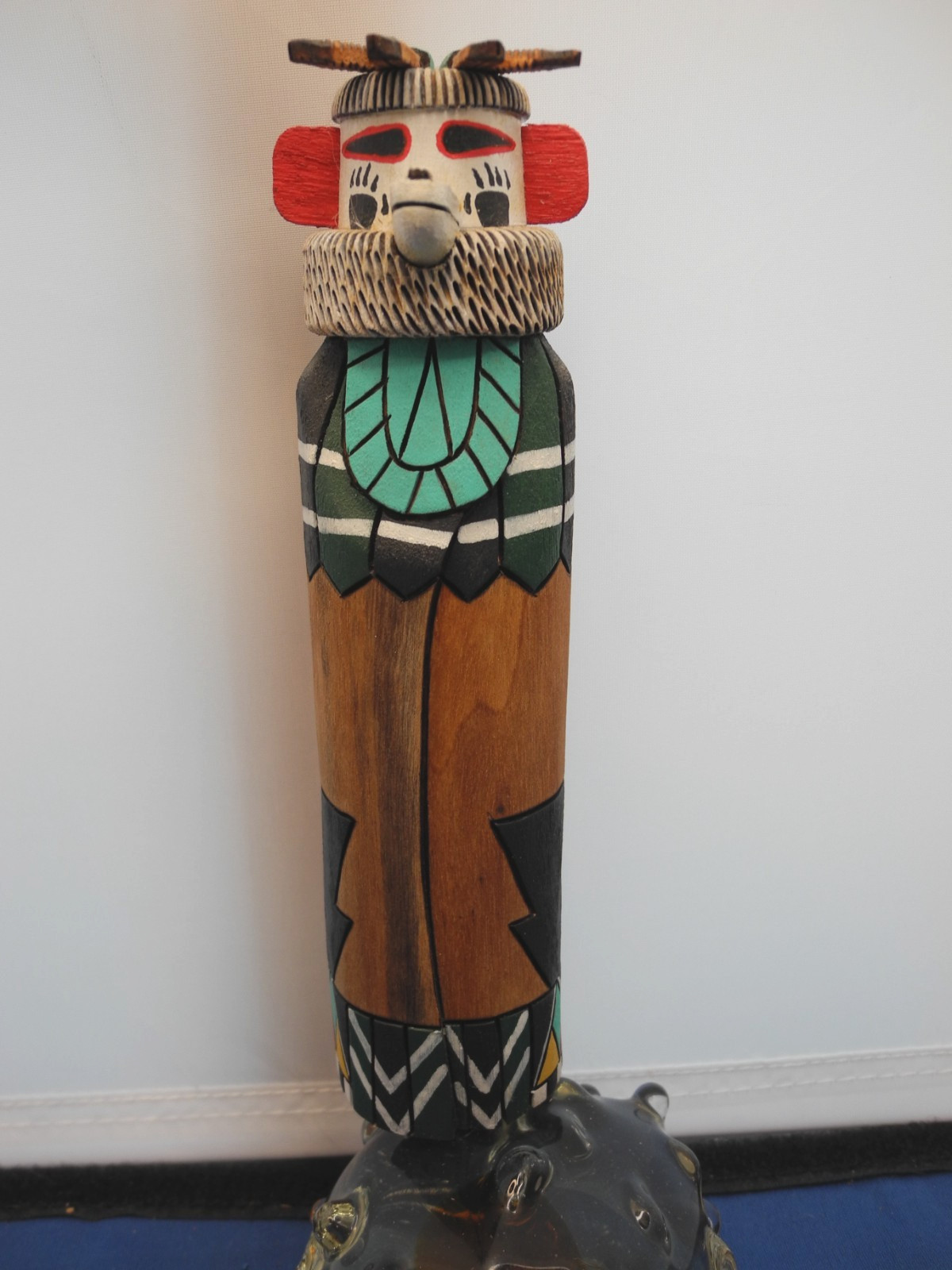 NATIVE AMERICAN ZUNI "BEAR" KACHINA BY WALTER HUGHTE