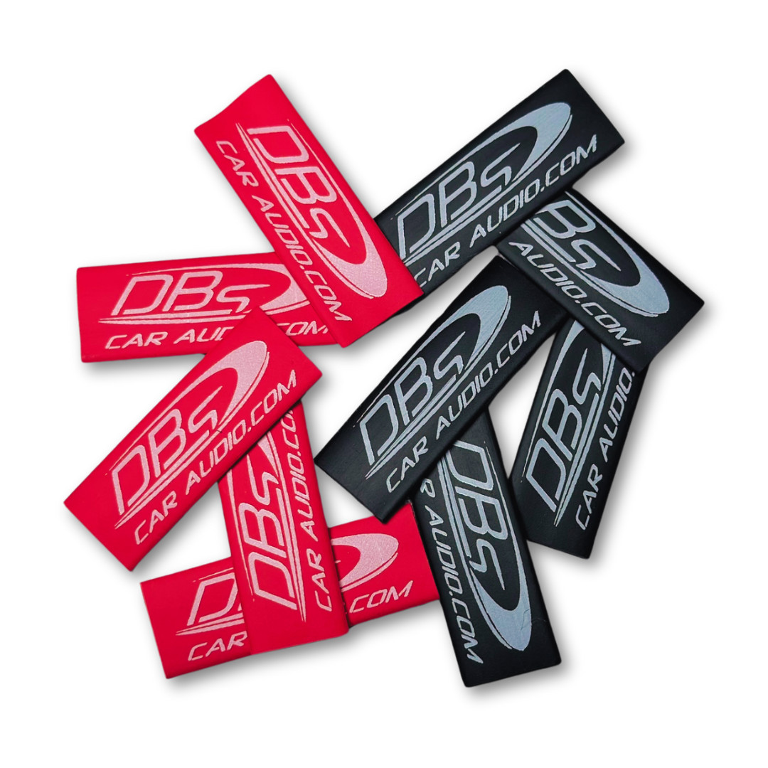 4 Gauge Heat Shrink Protective Tubing - DBs Car Audio - Red & Black - 10 Pack