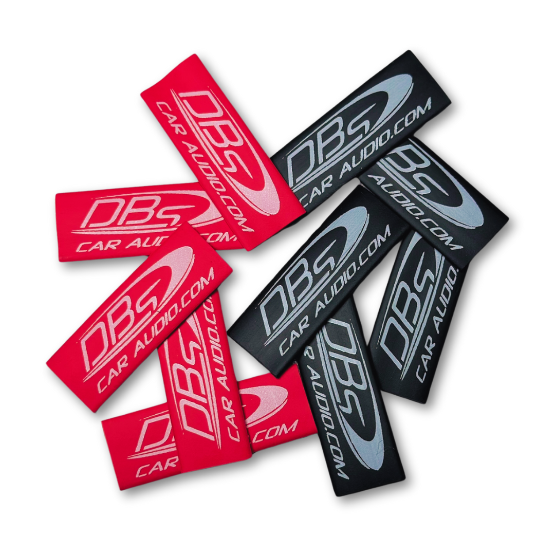 4 Gauge Heat Shrink Protective Tubing - DBs Car Audio - Red & Black - 10 Pack