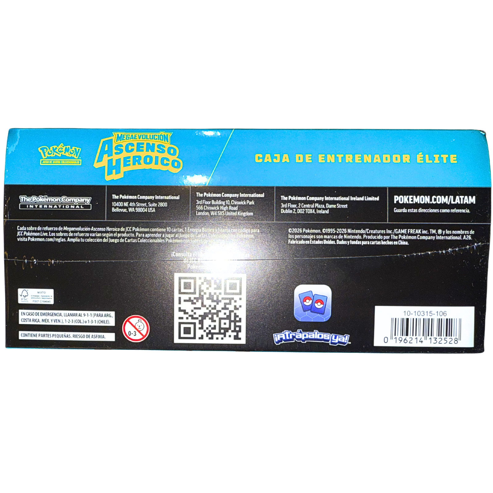 Pokemon SPANISH ME - Ascenso Heroico (Ascended Heroes) Elite Trainer Box