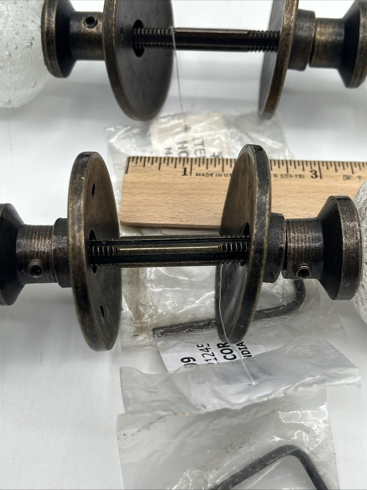TWO Bubble Glass Knob Pull Decorative Door Knobs Hardware by Hobby Lobby
