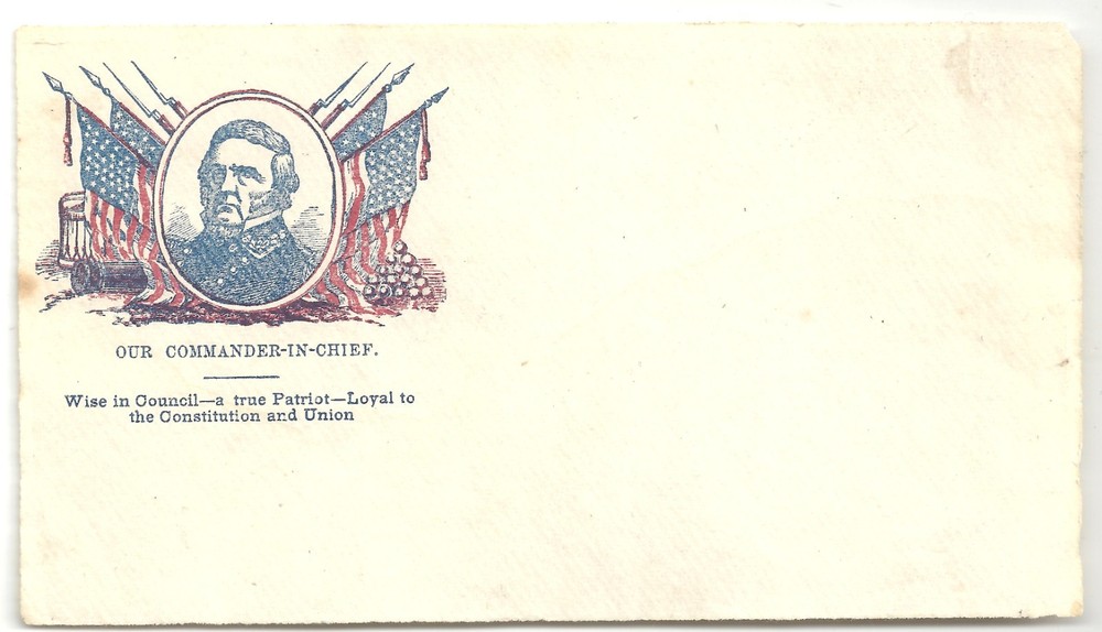 Civil War Cover ~ GENERAL WINFIELD SCOTT ~ Front Only