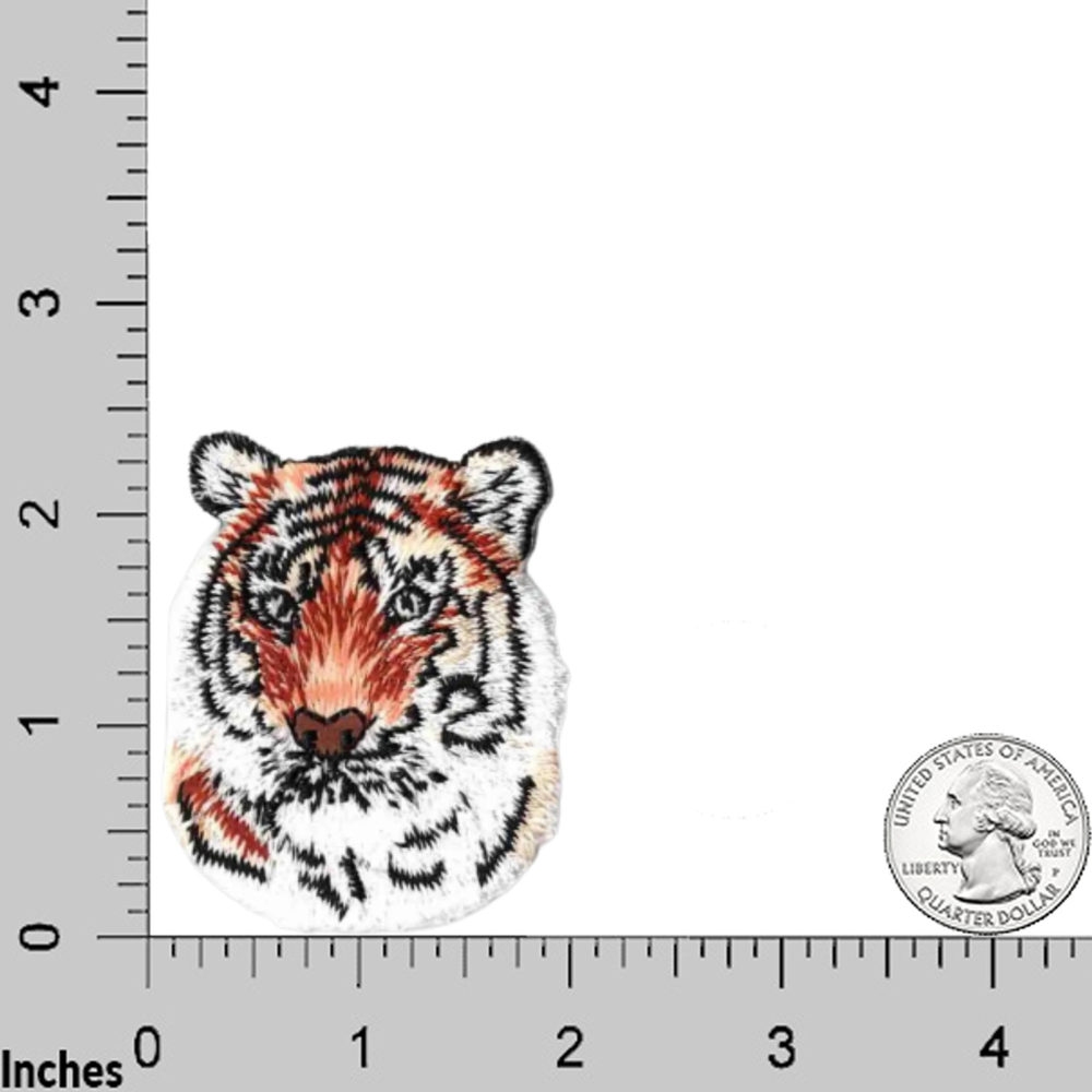 Tiger Head (3 Pack) Iron On Patch