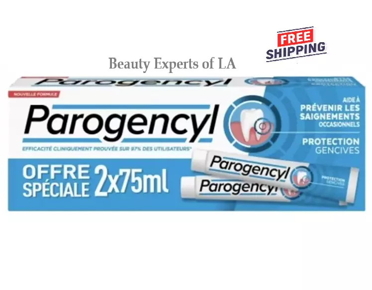 2 PACK  Parogencyl Toothpaste Gum Prevention Tubes 75ml