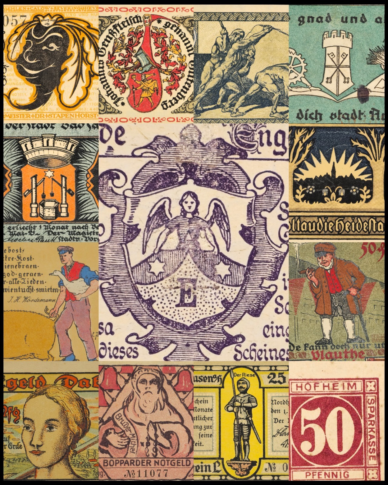 🇩🇪 Big Lot! 99 German Notgeld Notes (1917-23), Emergency Paper Money