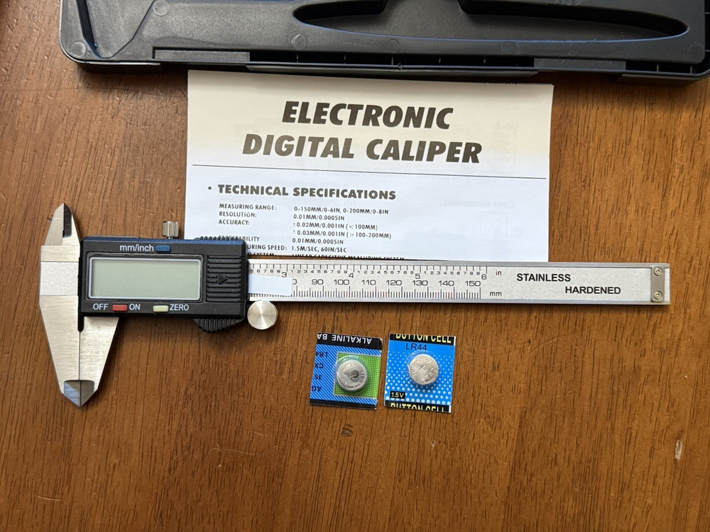 Hardened 6" Digital Caliper Measuring Tool