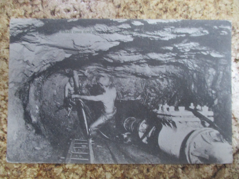J C Burrows Cornish Mining Original Postcard