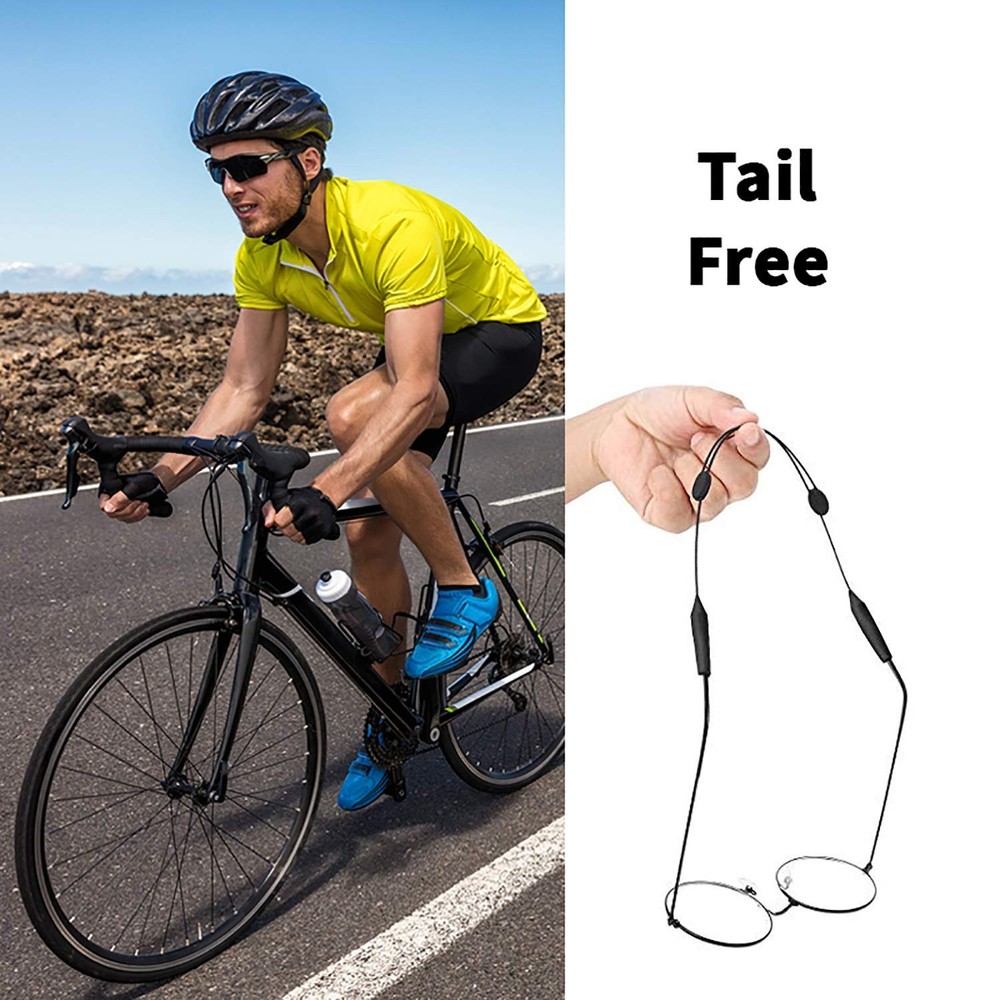 Adjustable Eyeglass Strap (3 Pack) - No Tail Sunglass Strap - Eyewear String ...