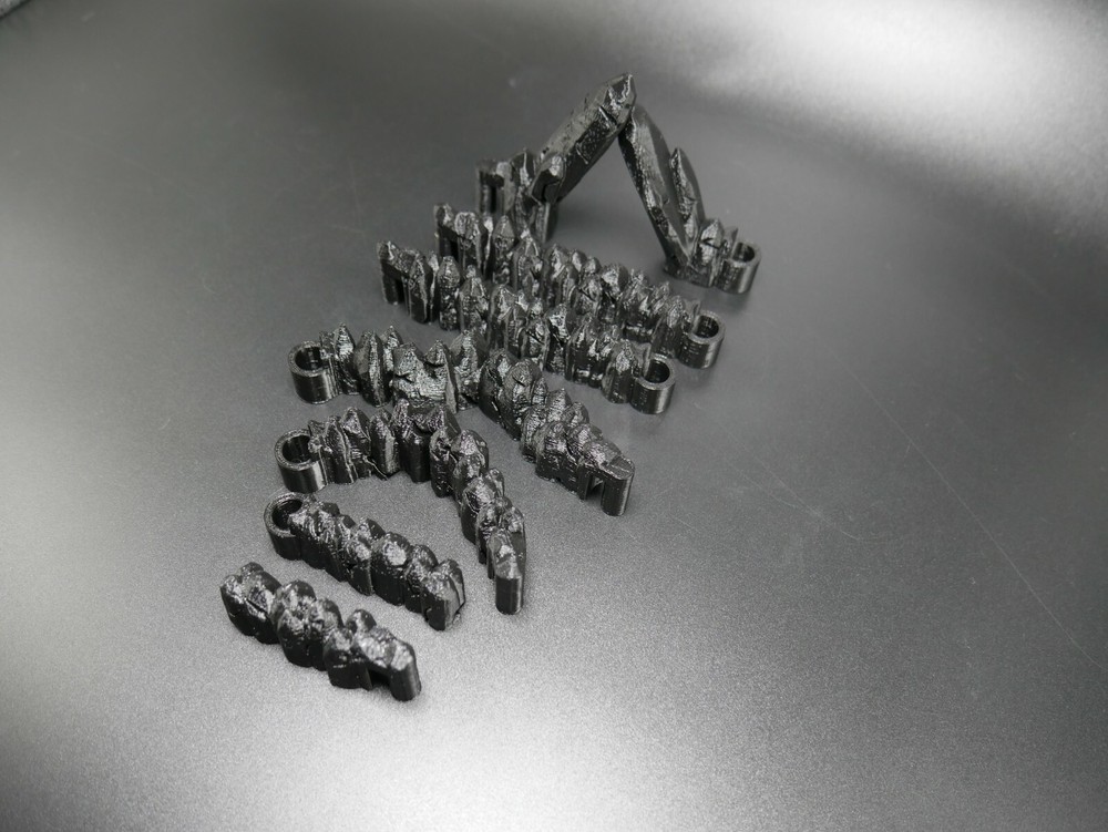 Tabletop Terrain 3d Printed Black Dungeon Cavern interlocking D&D, pathfinder