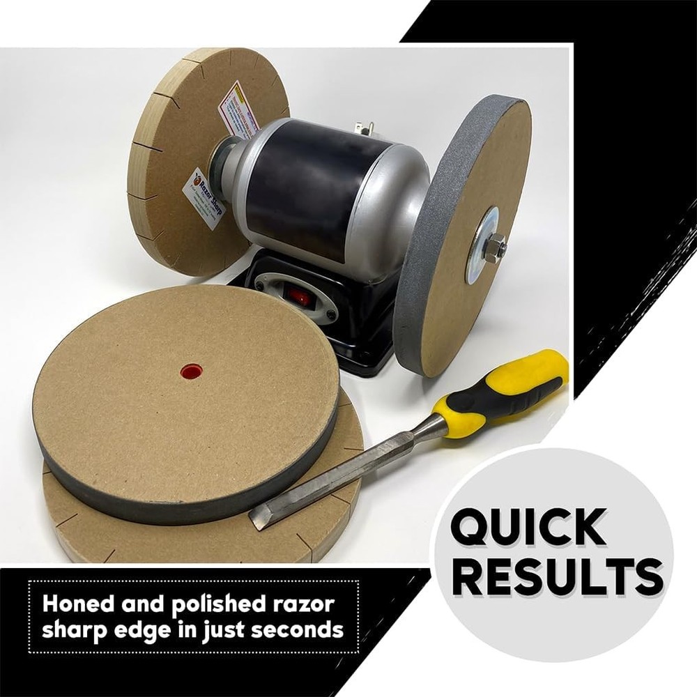 8" Blade Sharpening Kit for 6" Bench Grinder, US Made