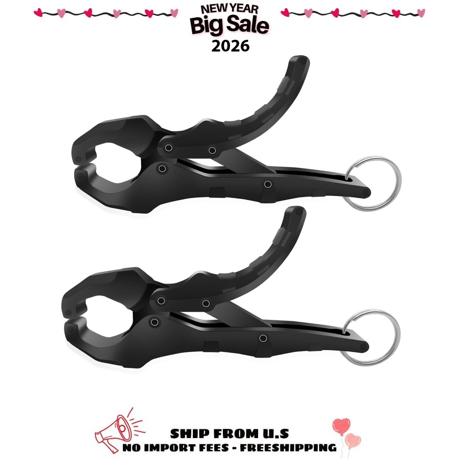 4.5'' Fish Lip Gripper, Digital Scale Hook Non-Puncture Replacement Clamp