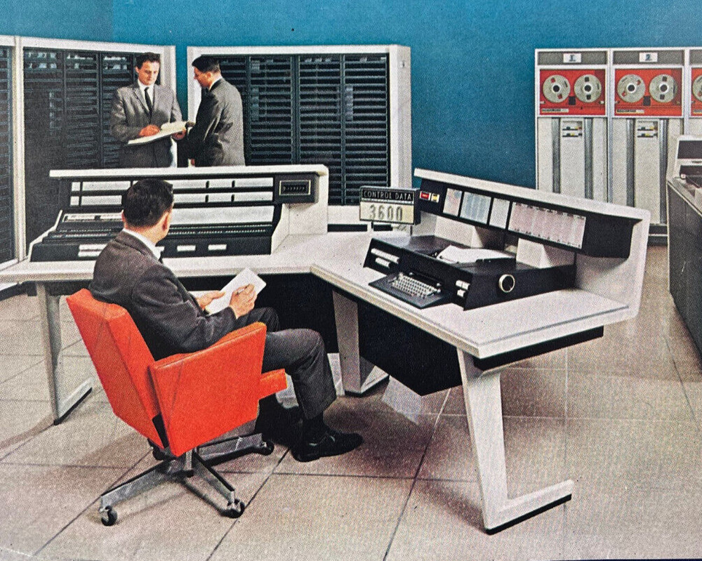Vintage 1963 CDC 3600 Seymour Cray Mainframe Computer Brochure Control Data Corp