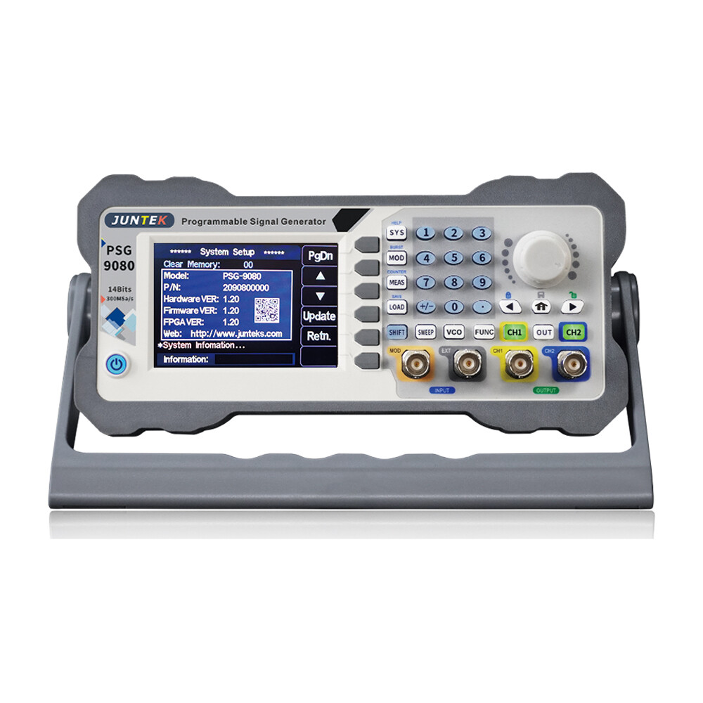 JUNTEK PSG9080 programmable DDS function Aribitrary Waveform Generator 2CH 80Mhz
