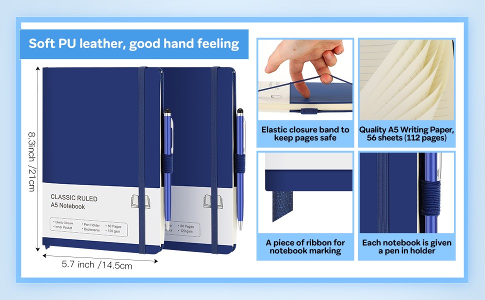 Journal Notebook Bulk A5 Notebook Classic Journal Set