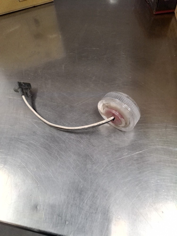 2 INCH CLEAR RED MARKER LIGHT