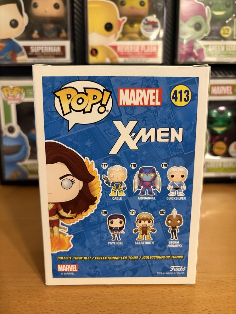 Funko Pop! X-MEN Dark Phoenix #413 Hot Topic Exclusive GITD Chase W/Protector!!