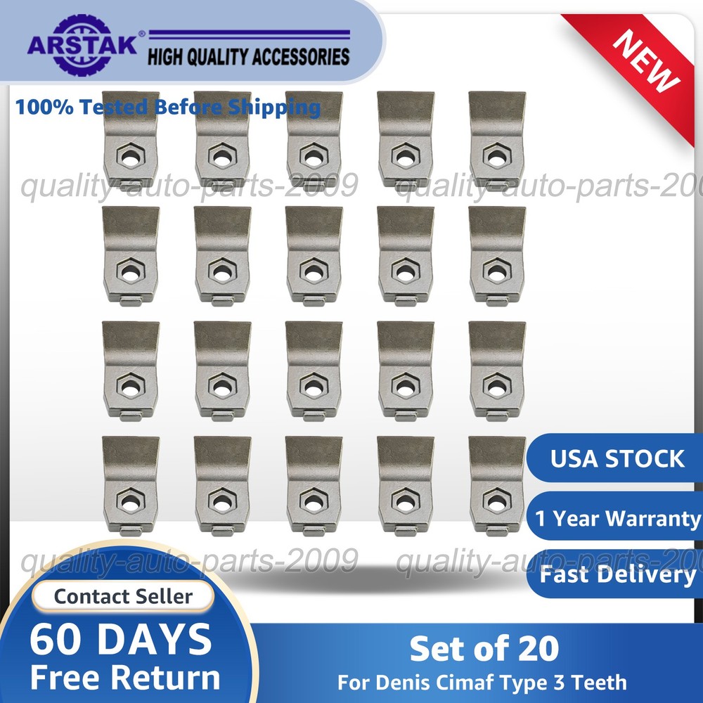 Set of 20 Replacement Denis Cimaf Type 3 Teeth
