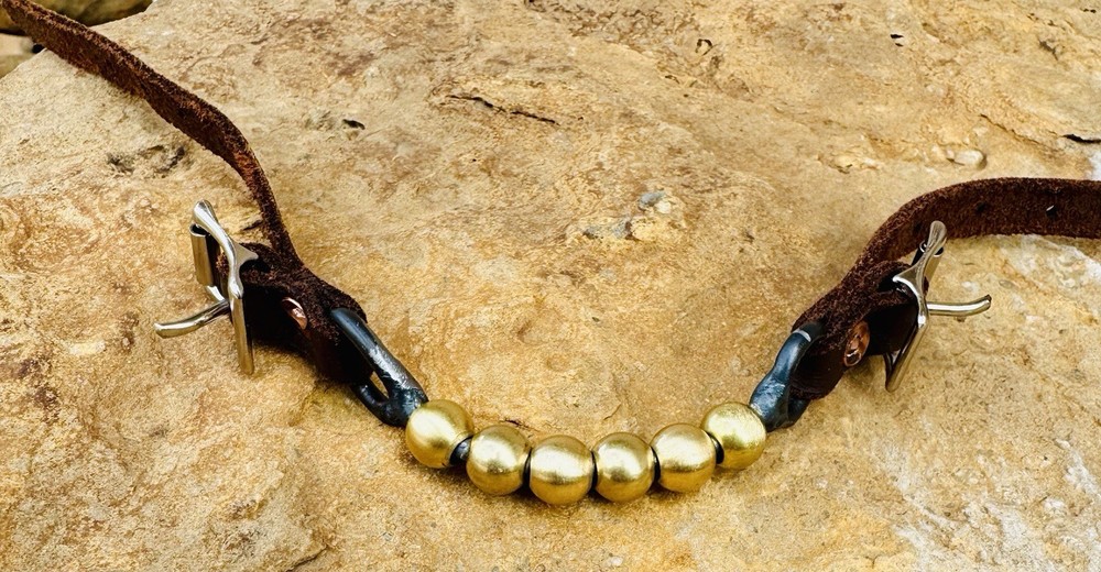 Brass Ball Curb Strap.