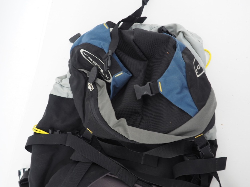 Vintage Vortex Internal Frame Pack Hiking Backpack Size Large Blue / Black