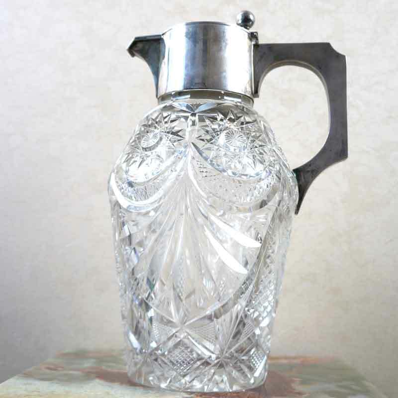 Crystal Silver Pitcher Germany