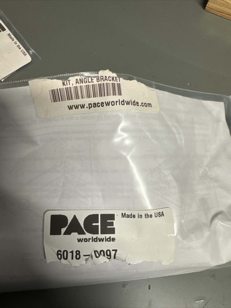 Pace 6018-0097 ANGLE BRACKET KIT FOR MBT SYSTEMS (GENUINE)