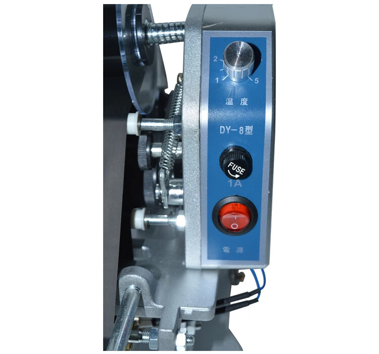 DY-8 Manual Ribbon Coding Machine Direct Heat Type Label Production Date