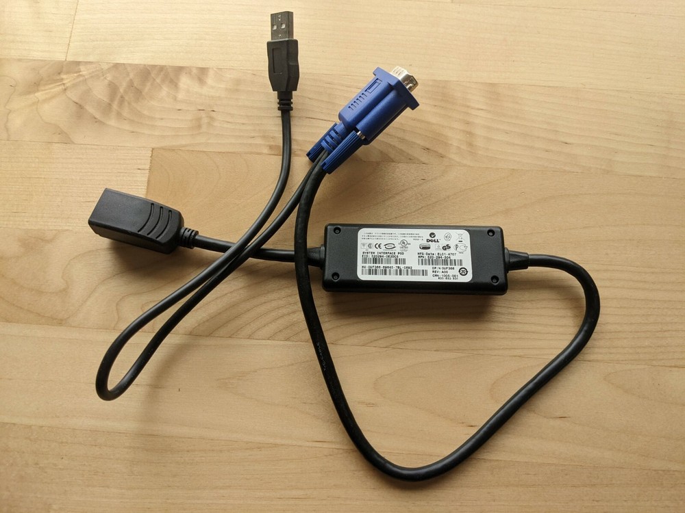 Dell KVM Switch System Interface Pod SIP Adapter Cable - OUF366