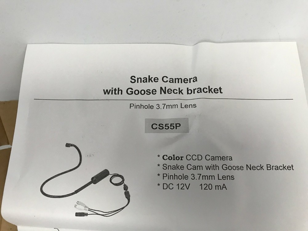 USP Security Snake Camera with Goose Neck Bracket