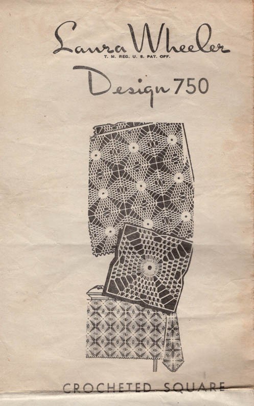 CROCHETED SQUARE - Laura Wheeler Design 750