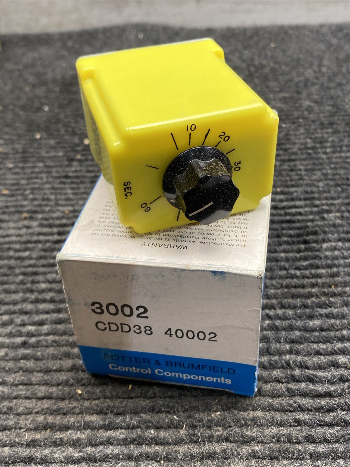 Potter Brumfield CDD-38-40002 Plug-in Time Delay Relay 120v-ac