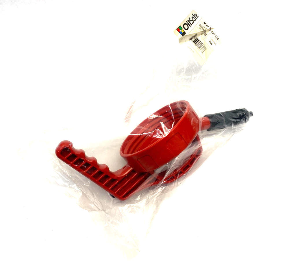 Oilsafe 100408 Mini-Spout Lid, Red
