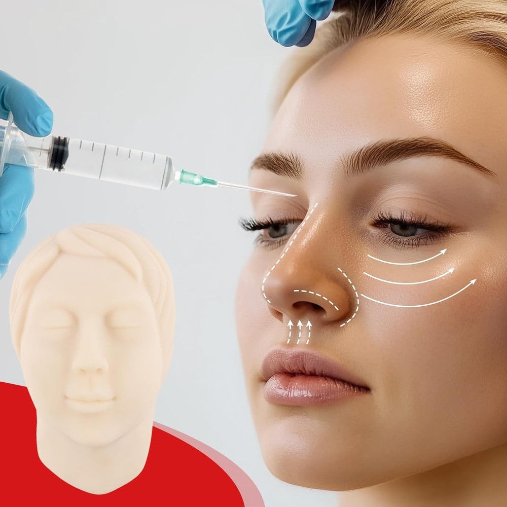 Injection Training Mannequin Face Model Head Model for Micro-Plastic Teaching...