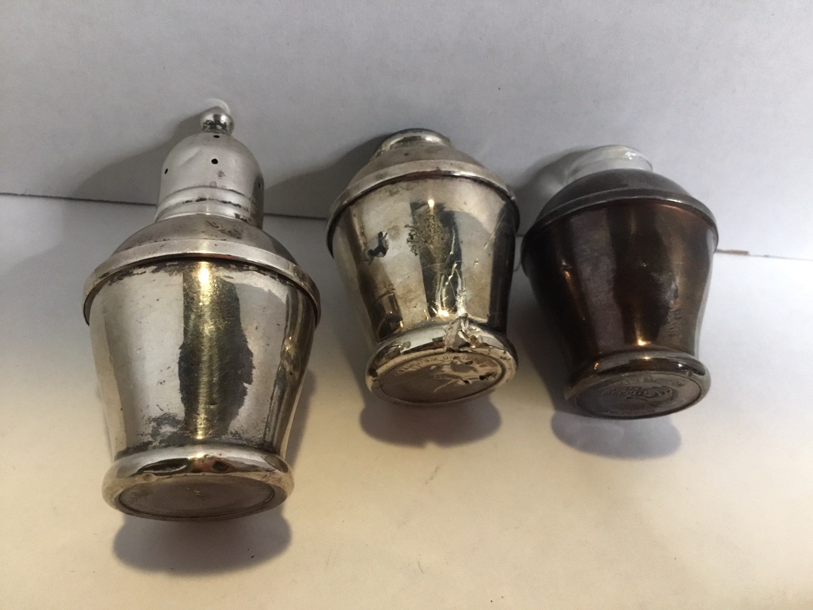 Sterling Silver Scrap Lot Duchin Candle Holder & Salt Shakers Weighted 620 Grams