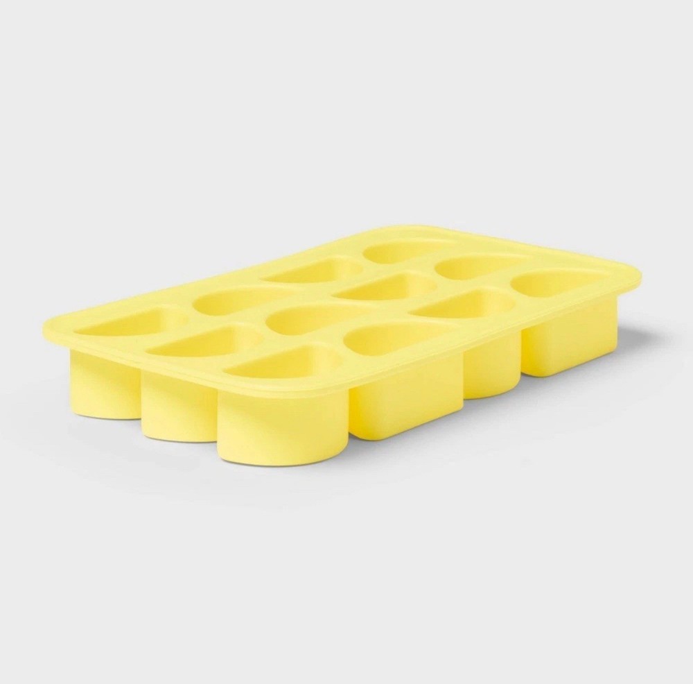 Sun Squad Lemons Ice Mold Yellow Silicone Mini Ice Tray