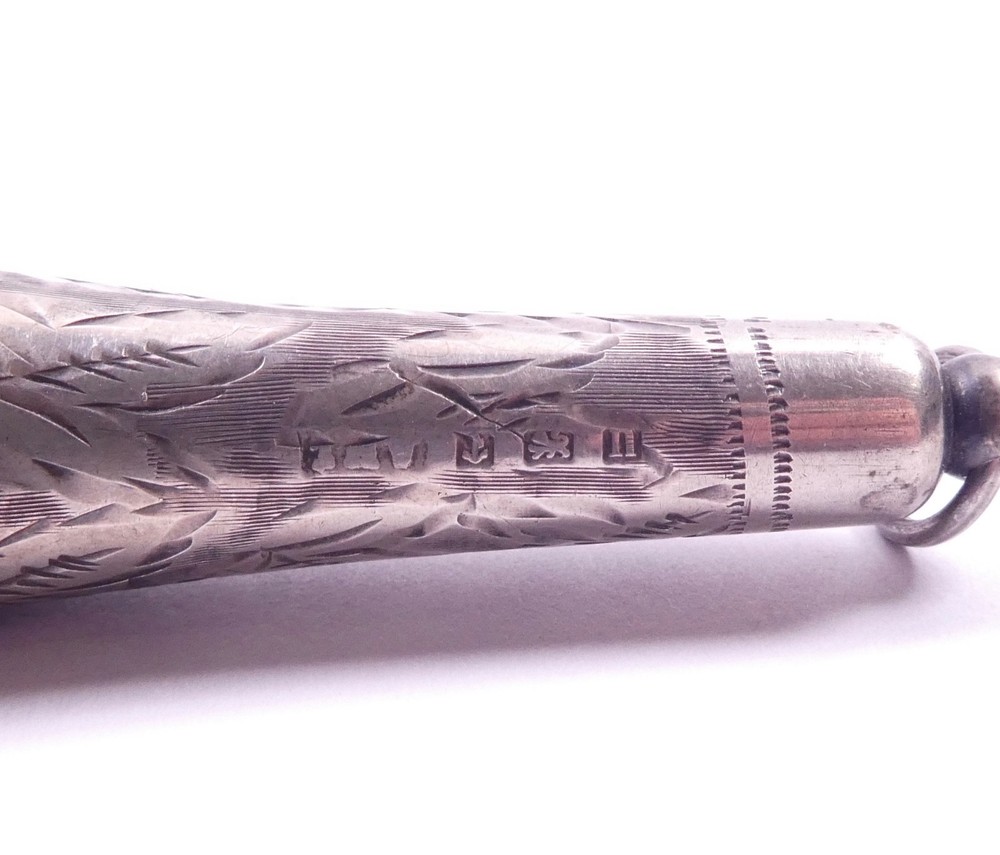 Antique Cheroot Cigarette Outer Case Sterling Silver Birmingham 1912 4.5g