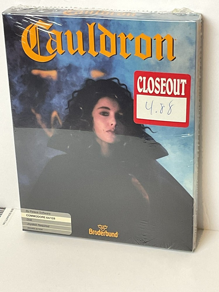 Vintage Commodore Software Game Broderbund CAULDRON NIP Sealed