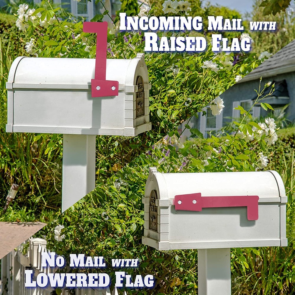 Universal Outgoing Mailbox Flag - Postal Carrier Raised Signal Flags Replacement