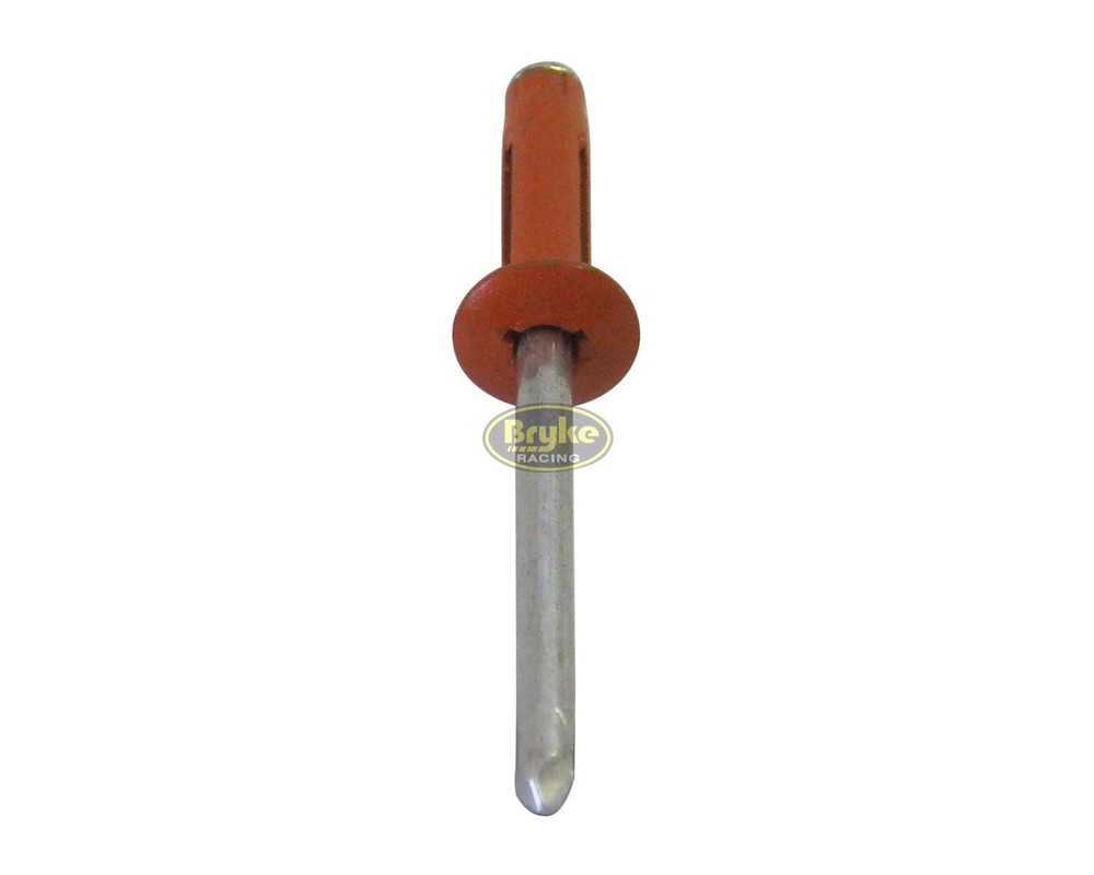 Exploding Small Head Orange Pop Rivets 50ct. Tri Fold Fasteners Rivet USMTS IMCA