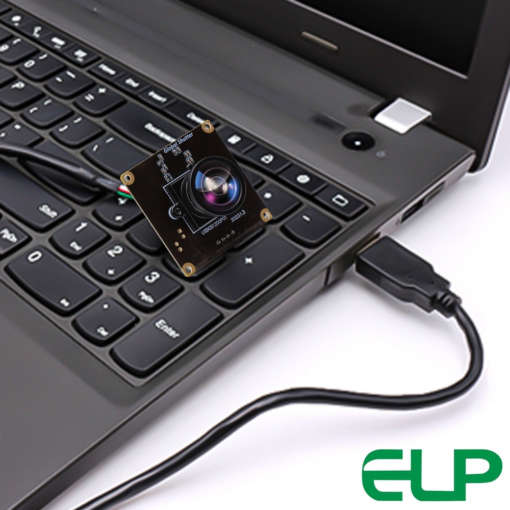 ELP 2.3MP Global Shutter High Speed No Distortion Wide Angle USB Camera Module