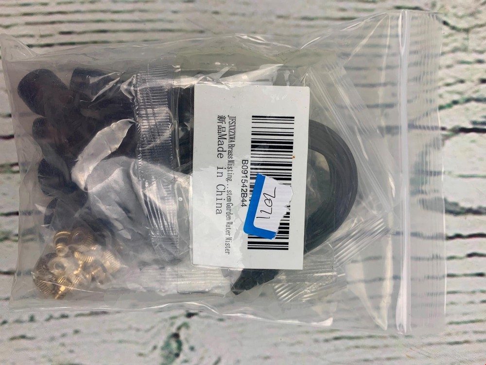 10pcs Misting Nozzles Kit Include Water Misting Nozzle Tees Thread 1/4