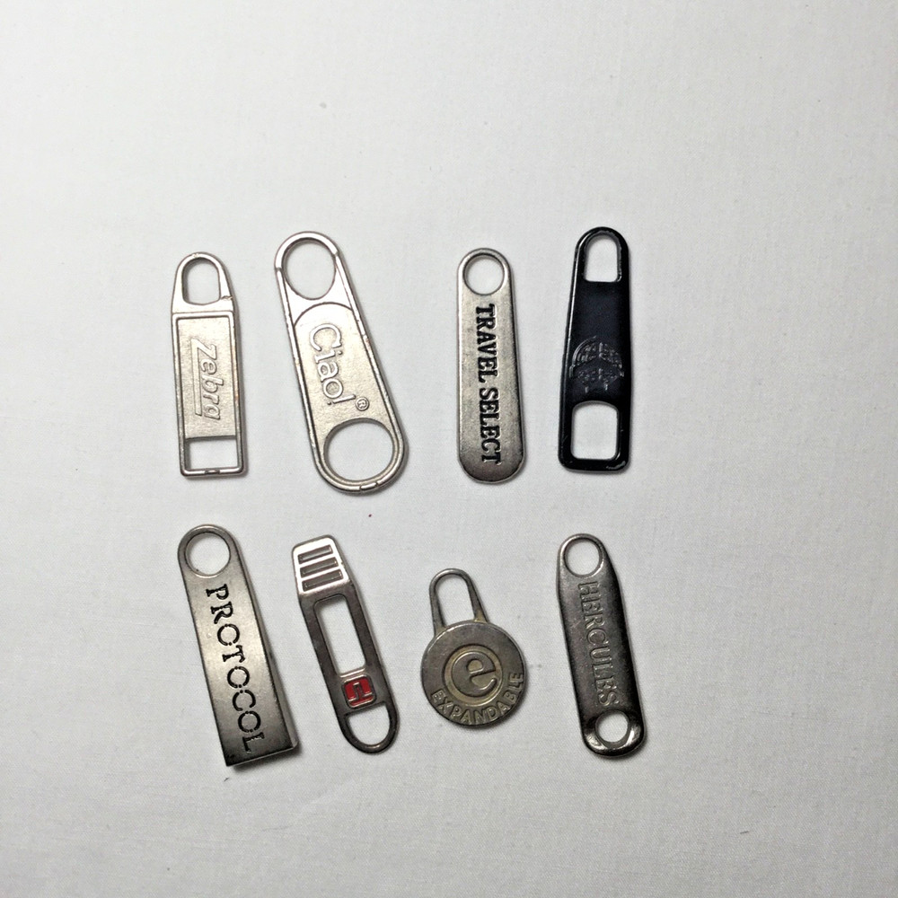 Eight Replacement Zipper Pulls Tabs for Suitcases Luggage Weekender Bag Pull Tab