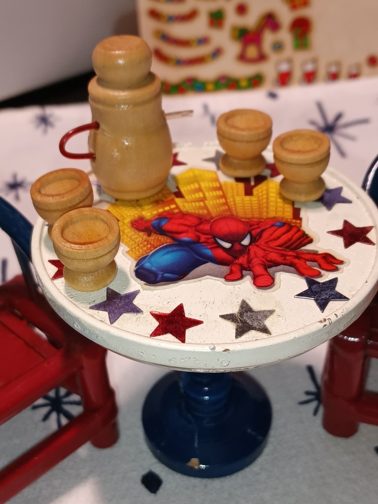 Spider Man Mini Bamboo Table Set
