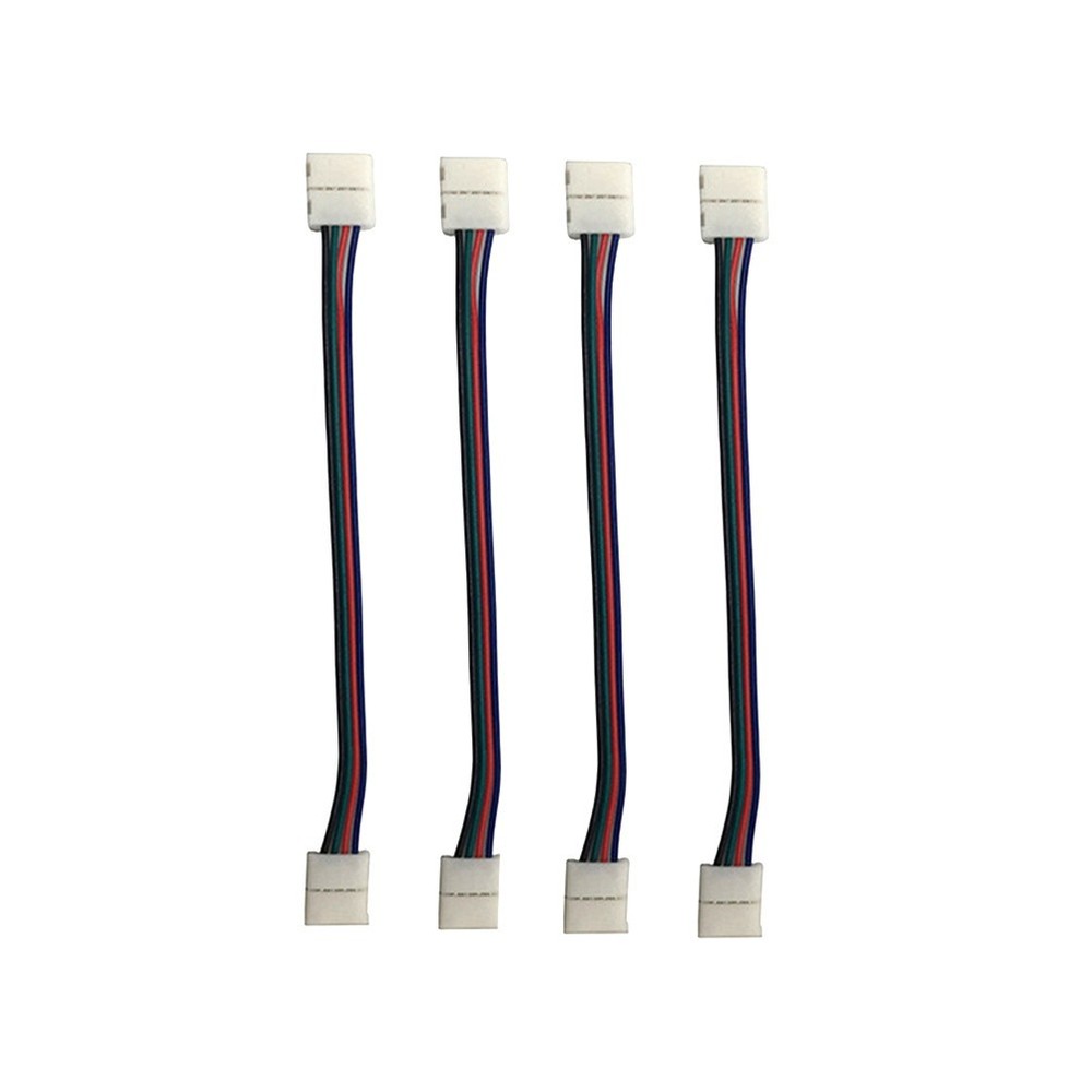 4 Pcs Power Adaptor Strip LED Light Strips Connection Cable Connector