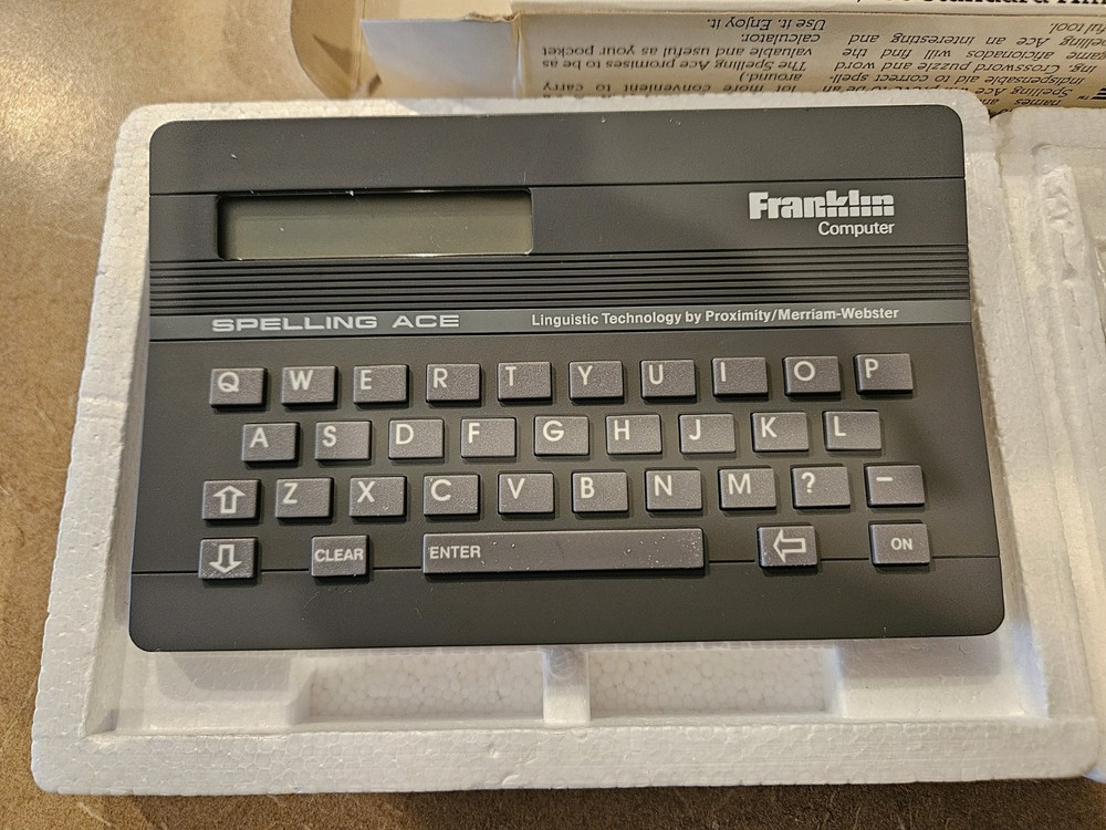 Vintage Franklin Spelling Ace Computer Second Edition
