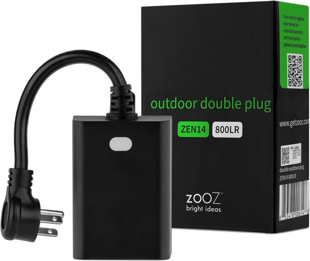 Double Control Z-Wave Plug | Hubitat Compatible | Long Range
