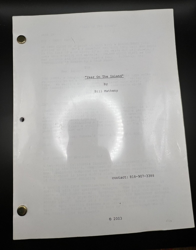 "Year On The Island" Script