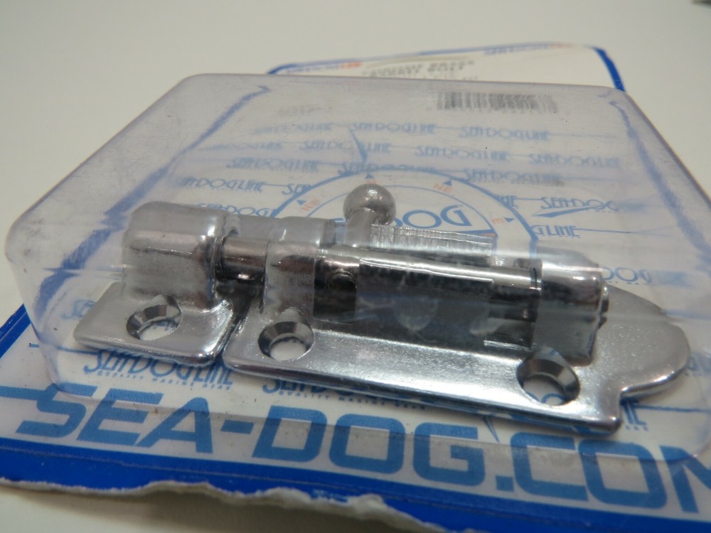 NEW SEADOG CHROME OVER BRASS BARREL BOLT BOAT SAIL (E2.5A381)